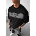 Millionaire Erkek Siyah Oversize Fit T-Shirt Truvakar Kol Günlük Stil Pamuklu Kumaş