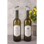 Millonu Amber 2'Li 750 Ml Zeytinyağı, Ayçiçek Yağı, Sıvıyağ Şişesi Yağdanlık , Retro Yağlık