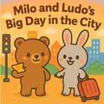 Milo and Ludo’s Big Day in the City: A Bold and Easy Coloring Adventure with Market Visits, Library Fun, and City Friends