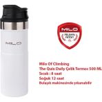 Milo Of Climbing The Quix Daily 500 ml Sıcak/soğuk Çelik Termos - Beyaz