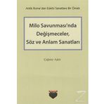 Milo Savunması'nda Değişmeceler, Söz ve Anlam Sanatları - Çağatay Akşit