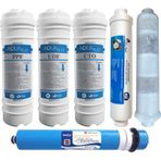 MilSu Kapalı Kasa Su Arıtma Cihazı Multi Mineralli 6lı Filtre Set