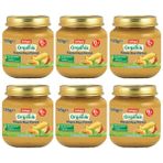 Milupa Organik Elma Havuç Püreli 125 gr 6'lı Kavanoz Maması