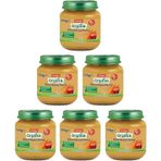 Milupa Organik Elmalı Havuçlu 125 gr 6'lı Set Kavanoz Maması