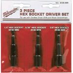 Milwaukee 3 Parça 65 Mm Shockwave Bits Uç Hex Lokma Seti