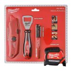 Milwaukee 4932480553 5 mt Metre Maket Bıçağı Markek Şişe Açacağı Promo Set