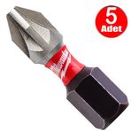 Milwaukee Bits Yildiz Uc Vidalama Matkap Ucu Pz2 X 25Mm -5 Adet