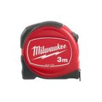 Milwaukee İnce Hafif Şerit Metre Slimline 3 Mt/16Mm 48227703