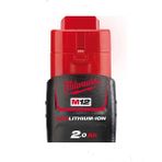 Milwaukee Redlithium-Ion 12V. 2,0AH Akü
