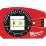 Milwaukee Su TerazisiAçı Ayarlı Cep Tipi 4932459597 Su Terazisi 10 cm Kırmızı Dayanıklı Plastik Malzeme ile Hassas Ölçüm