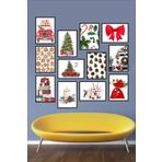 Milyardabir Çerçeve Görünümlü Mdf, Duvar Dekoratif Tablo, 12 Parça Mdf Tablo, Çoklu Tablo Seti TB-040