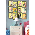 milyardabir Duvar Dekorasyonu, Parçalı Mdf Tablo, Pop Art 12 Parça Tablo, Mutfak Mdf Tablo