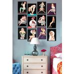 milyardabir ev dekorasyonu, Duvar Tablosu, Parçalı Mdf Tablo, Pop Art 12 Parça Tablo, Mutfak Mdf Tablo