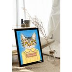 milyardabir Kedi Severler İçin: Çoklu Kedi Baskılı MDF Tablolar (TB-KARMA-16)