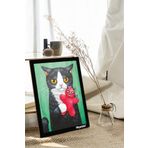 milyardabir Kedi Severler İçin: Çoklu Kedi Baskılı MDF Tablolar (TB-KARMA-2)