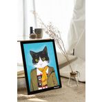 milyardabir Kedi Severler İçin: Çoklu Kedi Baskılı MDF Tablolar (TB-KARMA-30)