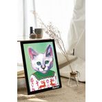 milyardabir Kedi Severler İçin: Çoklu Kedi Baskılı MDF Tablolar (TB-KARMA-36)