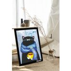 milyardabir Kedi Severler İçin: Çoklu Kedi Baskılı MDF Tablolar (TB-KARMA-7)