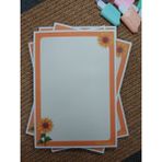 Milyoncu Sepeti Ayçiçeği Desenli Çizgisiz Defter - Notepad - Bloknot A5