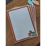 Milyoncu Sepeti Kitap Desenli Çizgisiz Defter - Notepad - Bloknot A5