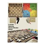 Mim Ar Design 3 Ahşap Oyun - Satranç-kızma Birader-dama