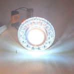 MİMAR LED Kristal Damla 2+4,5 W Sıva Altı Spot Kenarı Beyaz+Ortası Beyaz Işık - 3000K - Günışığı