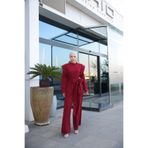MİMİ Luxury Wear Kadin Geniş Kuşak Fermuarlı Tesettür Tulum