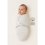 Mimocan 0-4 Ay Bebek İçin %100 Pamuk Kundak, Cırt Cırtlı, Yumuşak Penye Kumaş, Düz Desen Unisex