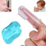 Mimozaavm Parmak Silikon Bebek Şeffaf Diş Kaşıyıcı Fırçası Diş Fırçası Özel Kabında