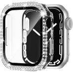 Mimtec Apple Watch 1 2 3 4 5 6 7 8 Se Serisi 40 mm Gri Silikon Kılıf 360 Tam Koruma Özelliği