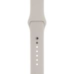 Mimtec Apple Watch 3 4 5 6 7 8 Se 38 40 41MM Kordon Kayış Bileklik Klasik Kaliteli Silikon - Fog Gray