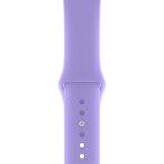 Mimtec Apple Watch 3 4 5 6 7 8 Se 38 40 41MM Kordon Kayış Bileklik Klasik Kaliteli Silikon - Lila