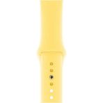 Mimtec Apple Watch 3 4 5 6 7 8 Se 38 40 41MM Kordon Kayış Bileklik Klasik Kaliteli Silikon - Sarı