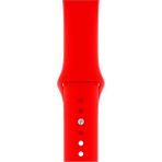 Mimtec Apple Watch 3 4 5 6 7 8 Se 42 44 45MM Kordon Kayış Bileklik Klasik Kaliteli Silikon - Kırmızı