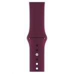 Mimtec Apple Watch 3 4 5 6 7 8 Se 42 44 45MM Kordon Kayış Bileklik Klasik Kaliteli Silikon - Mürdüm