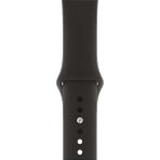 Mimtec Apple Watch 3 4 5 6 7 8 Se 42 44 45MM Kordon Kayış Bileklik Klasik Kaliteli Silikon - Siyah