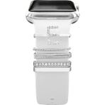 Mimtec Apple Watch Uyumlu Harfli Charm Aksesuar Tüm Seriye Uyumlu Akıllı Saat Charm E - Gri