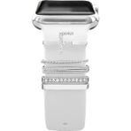 Mimtec Apple Watch Uyumlu Harfli Charm Aksesuar Tüm Seriye Uyumlu Akıllı Saat Charm F - Gri