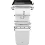 Mimtec Apple Watch Uyumlu Harfli Charm Aksesuar Tüm Seriye Uyumlu Akıllı Saat Charm J - Gri