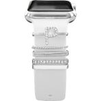Mimtec Apple Watch Uyumlu Harfli Charm Aksesuar Tüm Seriye Uyumlu Akıllı Saat Charm P - Gri