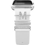 mimtec Apple Watch Uyumlu Harfli Charm Aksesuar Tüm Seriye Uyumlu Akıllı Saay Charm M