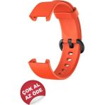 Mimtec Xiaomi Mi Watch Lite Kordon Akıllı Saat Bileklik Kordonu Silikon Kayış Kordon - Turuncu