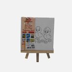 Mina Art 15x15 cm Şövalye Baskılı 6'lı Tuval Set