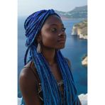Mina Peruk Afrika Örgüsü Ve Rasta İçin Sentetik Saç - Koyu Mavi