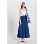 Minaaise Leoni Denim Etek - Lacivert