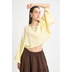 minaaise Sarı Oversize Kesim Müslin Bluz 29230