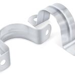 Minamzee 20 Adet 10 mm Boru Kayışı Kelepçesi, 304 Paslanmaz Çelik Braketler Eyer Klipsi U Braketi İki Delikli Boru Kayışı, Gaz, Kater veya Hortum Boruları (M10) Takmak için Boru Montaj Braketleri