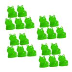 MINAOLULUS 20 Adet Moss Peyzaj Terrarium Diy Craft Açık Kurbağa Dekorasyon Gerçekçi Kurbağa Küçük Kurbağa Süsleme Kurbağa Minyatür Figürler Kurbağa Figürinleri Reçine Green