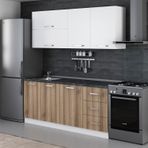 Minar 190-D2 Beyaz Dore 190 cm Mutfak Dolabı