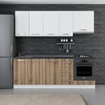 Minar 230-D8 Beyaz Dore 225 cm Mutfak Dolabı